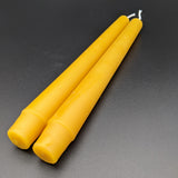 Shipwreck Honey Seattle WA Beeswax Taper Candles formed bases