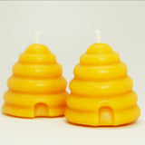 Shipwreck Honey Seattle WA Small Skep Hive Beeswax Candle Product View