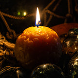 Shipwreck Honey Seattle WA Beeswax Candle Fleur De Lis Sphere Beeswax Candle ProductView