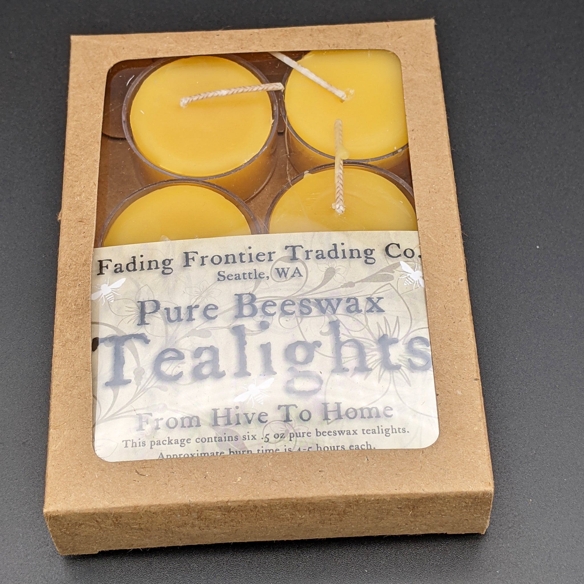 Tealight Beeswax Candles Shipwreck Honey Seattle WA