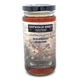 Shipwreck Honey Raw Honey 1lb Jar in Blackberry Blossom Honey Front Jar Label